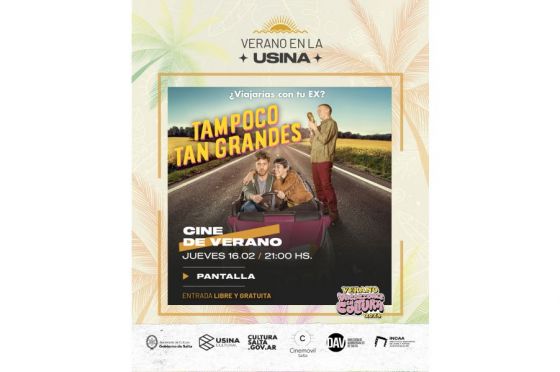 “Tampoco tan grandes” estrena en Cine de Verano en la Usina Cultural