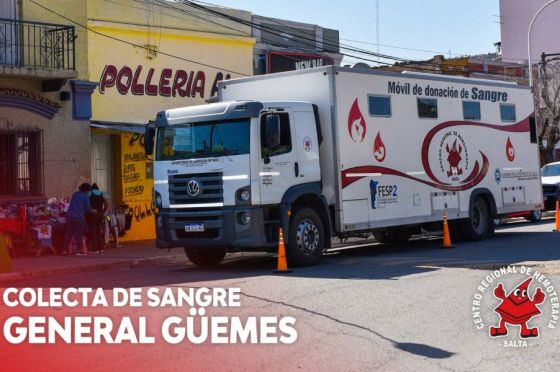 Hoy se recibirán donaciones de sangre de todo grupo y factor en General Güemes