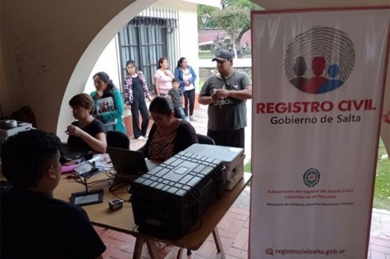 El Registro Civil realiza un operativo de identificaciones en Campo Quijano