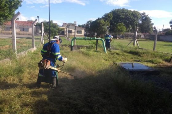 Refuerzan el operativo de acondicionamiento de predios de Aguas del Norte