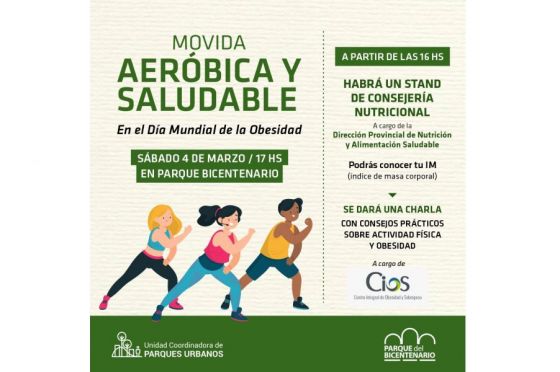 Charlas y movida aeróbica por el Día Mundial de la Obesidad