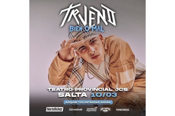 Trueno llega al Teatro Provincial Juan Carlos Saravia