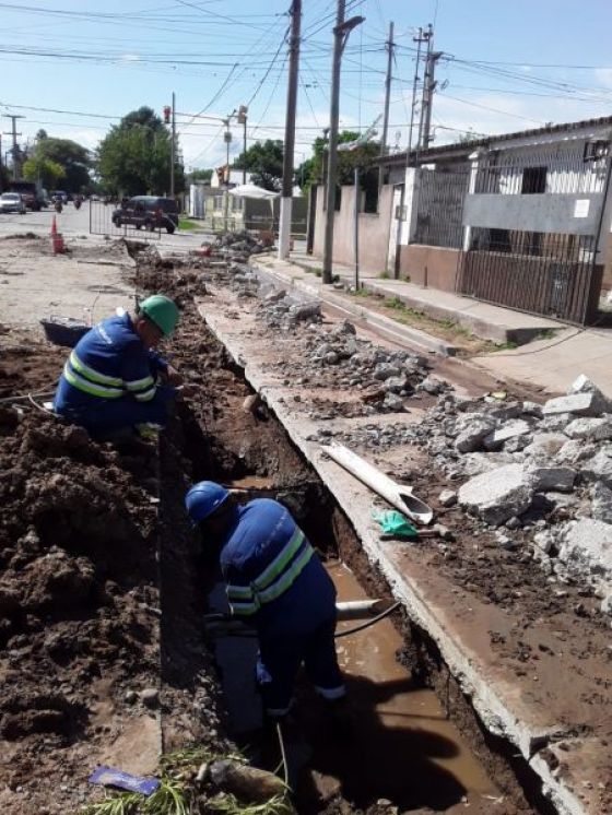 Rosario de la Frontera: Aguas del Norte trabaja en la renovación de parte del sistema de saneamiento