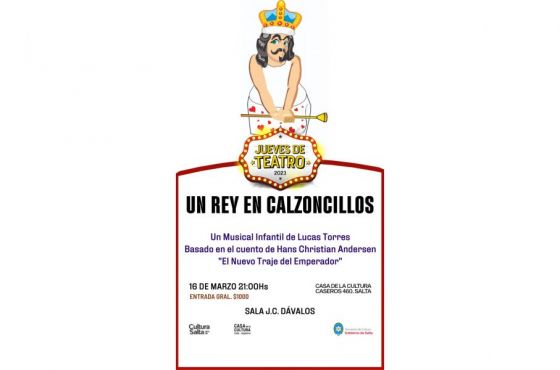 Jueves de Teatro presenta “Un rey en calzoncillos”