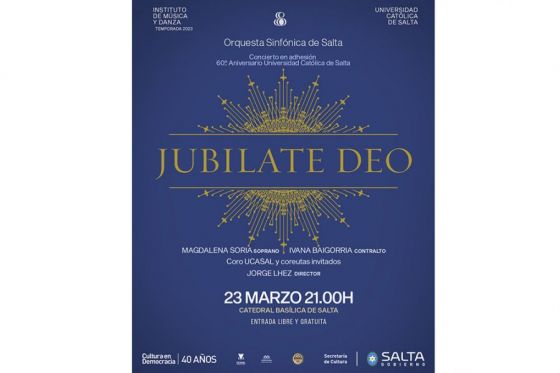 La Orquesta Sinfónica de Salta acompaña la celebración de los 60 años de la Universidad Católica de Salta