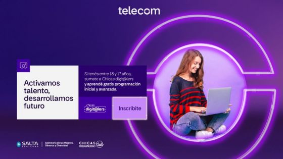 La Secretaría de las Mujeres y Telecom invitan a niñas y adolescentes a formarse en habilidades digitales