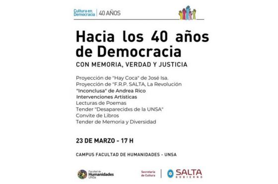 40 años de Democracia con Memoria, Verdad y Justicia en la Universidad Nacional de Salta