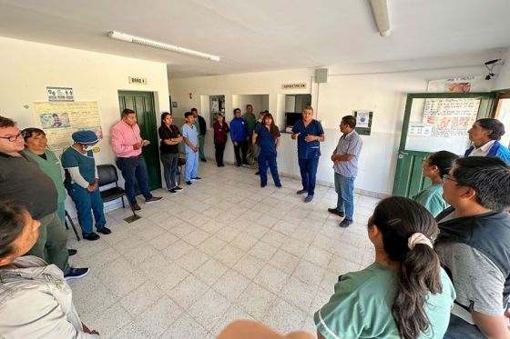 El ministro Mangione supervisó las nuevas obras en el hospital de La Poma