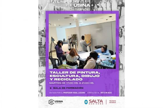 Continúan los talleres en la Usina Cultural