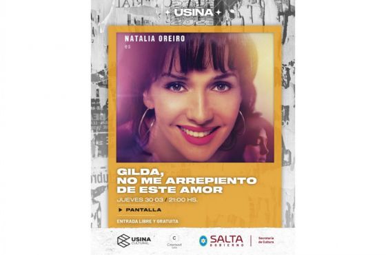 Hoy se proyectará “Gilda, no me arrepiento de este amor” en la Usina Cultural