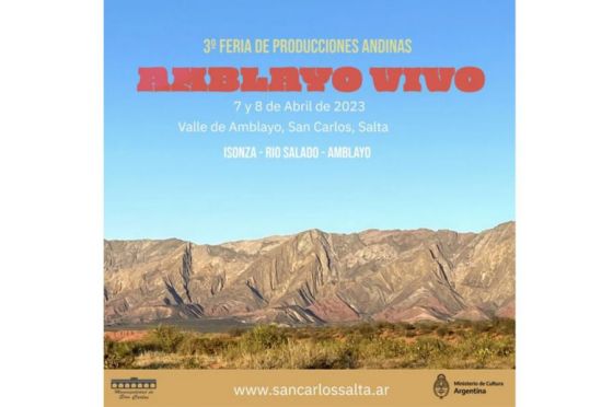 Mercado Artesanal: Se realizará hoy el lanzamiento de la 3º Feria de Producciones Andinas “Amblayo Vivo”