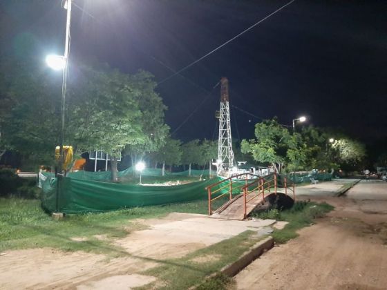 Avanza la obra de perforación del pozo Fátima en Tartagal