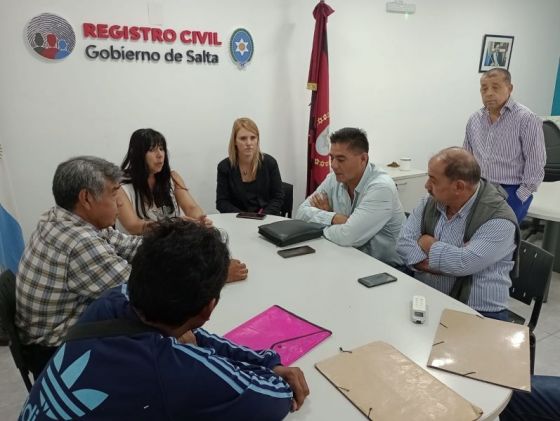 Autoridades del Registro Civil se reunieron con Caciques del norte provincial