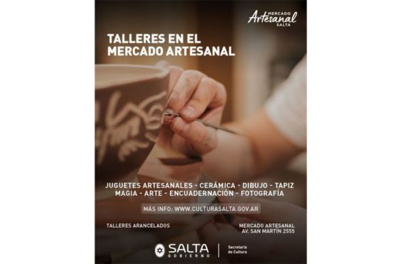 Talleres en el Mercado Artesanal de Salta