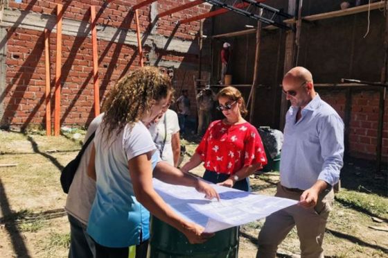 Avanzan las obras de la nueva dotación de Bomberos Voluntarios en El Huaico