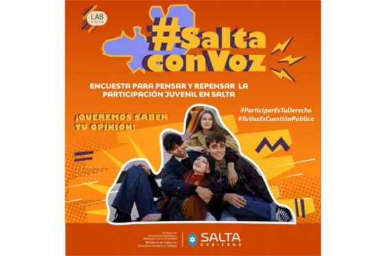 #SaltaConVoz: se lanzó la primera Encuesta Provincial para pensar y repensar la participación juvenil