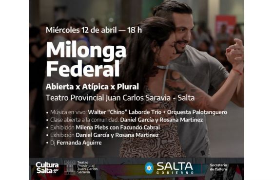 Viví Tango presenta “Milonga Federal”