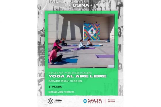 Disfruta hoy de Yoga al Aire Libre en la Usina Cultural