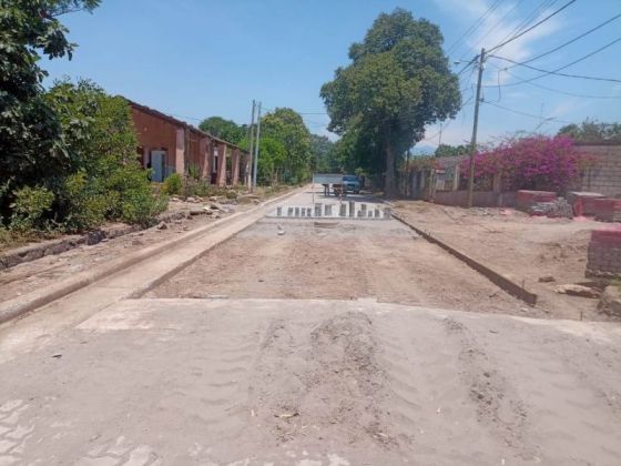 Pavimentan la calle Belgrano en Coronel Moldes