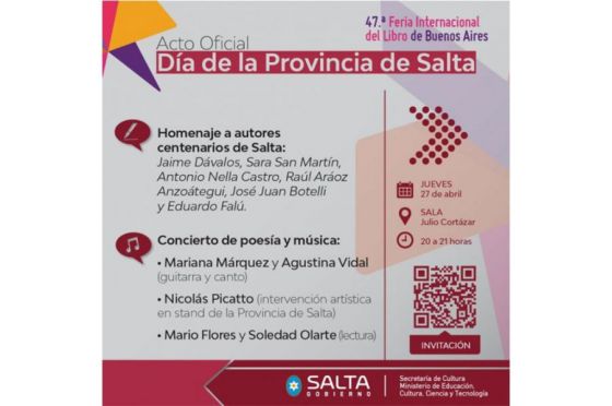 Salta participará de la Feria del Libro de Buenos Aires