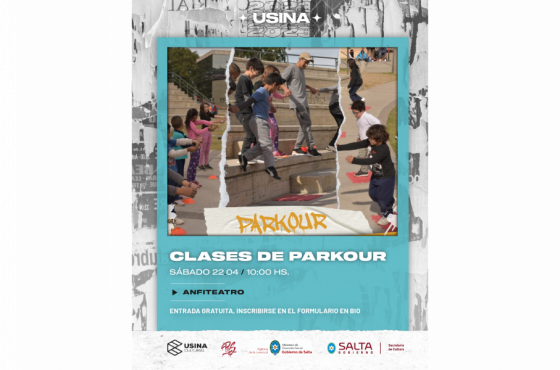 Se dictarán clases de Parkour en el Anfiteatro de la Usina