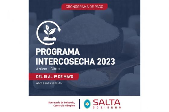 Pago del programa Intercosecha