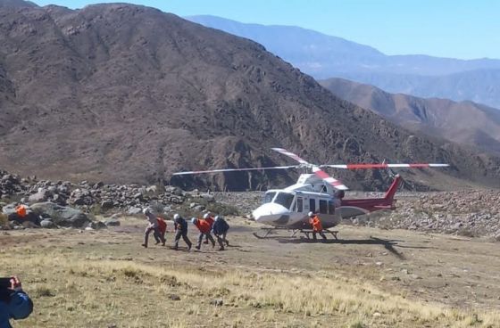 Intenso trabajo de rescate en el Nevado de Cachi