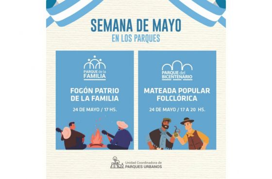 La Semana de Mayo se celebra en los Parques Urbanos