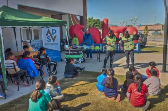 El Cuerpo Infantil de Policía de Solidaridad participó de una jornada de concientización en Seguridad Vial