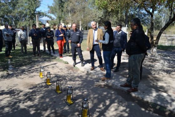 El Ministro de Seguridad y Justicia presenció entrenamientos con canes adiestrados para operativos policiales