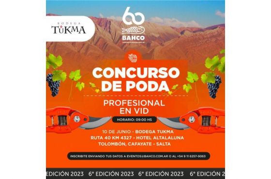 En Cafayate se realizará la 6ta edición del Concurso de Poda Profesional de Vid