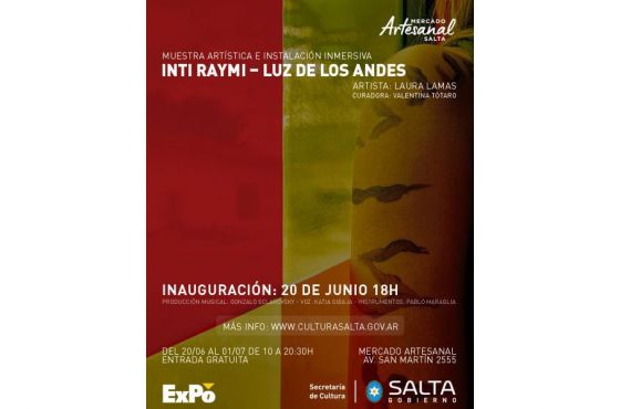 Muestra artística e instalación inmersiva en el Mercado Artesanal de Salta