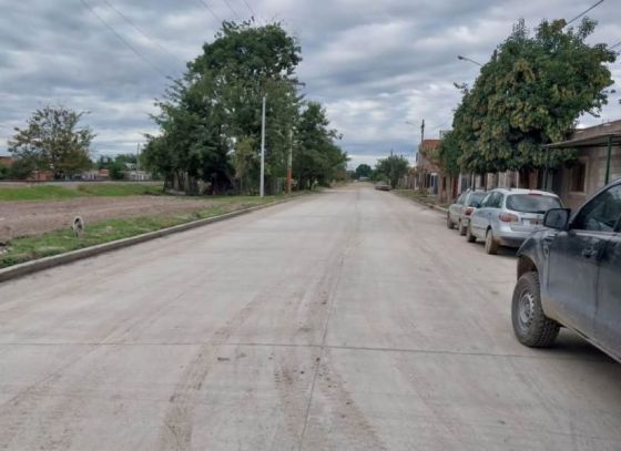 Finalizó obra de pavimentación en el barrio San Rafael de San Lorenzo