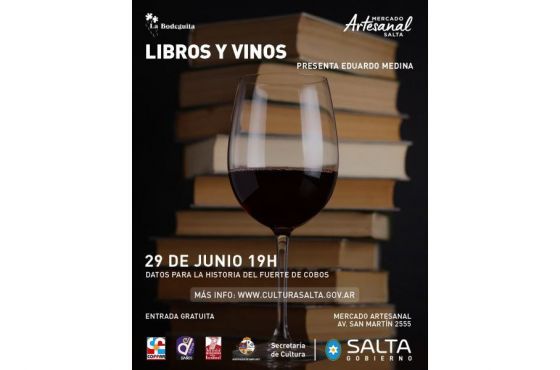 Llega una nueva edición de Libros y Vinos en el Mercado Artesanal de Salta