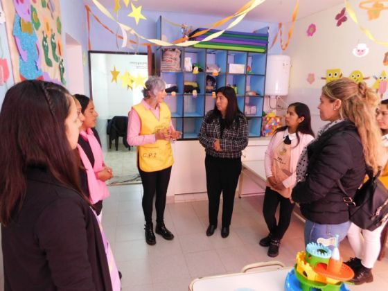 La Ministra de Desarrollo Social recorrió el Centro de Primera Infancia de Los Toldos