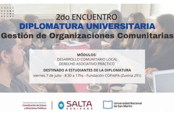 Segundo encuentro presencial de la Diplomatura Provincial en Gestión de Organizaciones Comunitarias