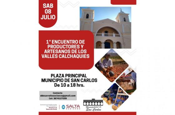 San Carlos tendrá hoy su Primer Encuentro de Productores y Artesanos de los Valles Calchaquíes