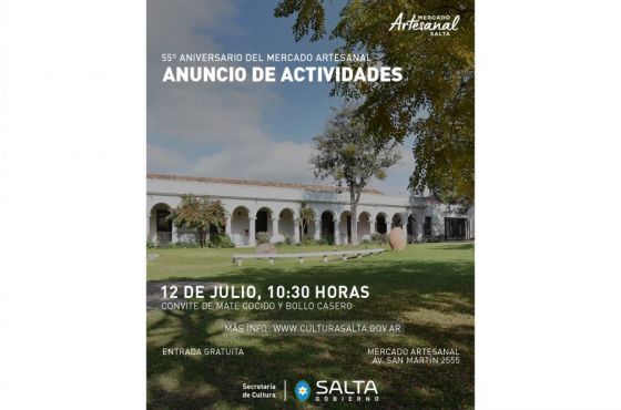 El Mercado Artesanal anuncia actividades por su 55º Aniversario