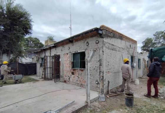 Refaccionan el centro de salud de La Ciénaga en San Lorenzo