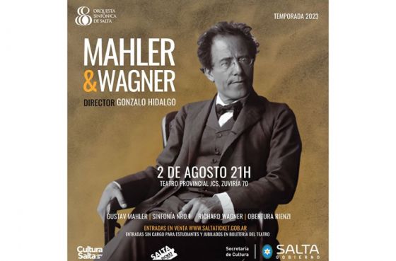 Obras de Mahler y Wagner en el concierto de la Sinfónica de Salta