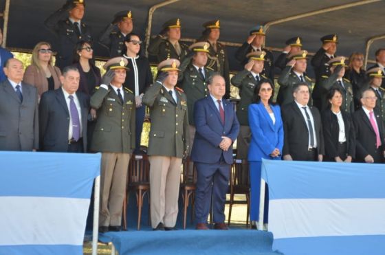 El ministro Villada participó de los actos oficiales por un nuevo aniversario de la Gendarmería Nacional