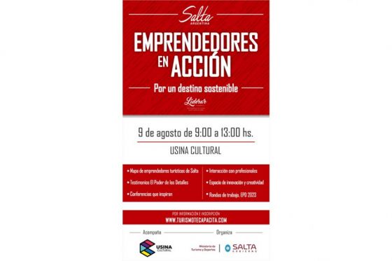 Turismo realizará la jornada Emprendedores en Acción por un Destino Sostenible