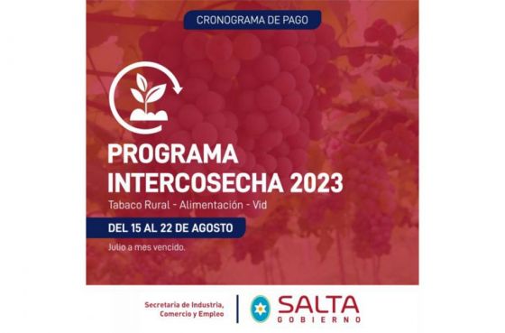 Pago del programa Intercosecha