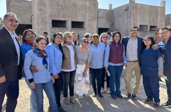 Supervisaron el avance de obra en el hospital de Rosario de la Frontera