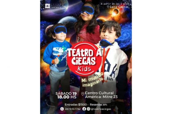 Día de la niñez: Se presenta Teatro a Ciegas Kids en el Centro Cultural América