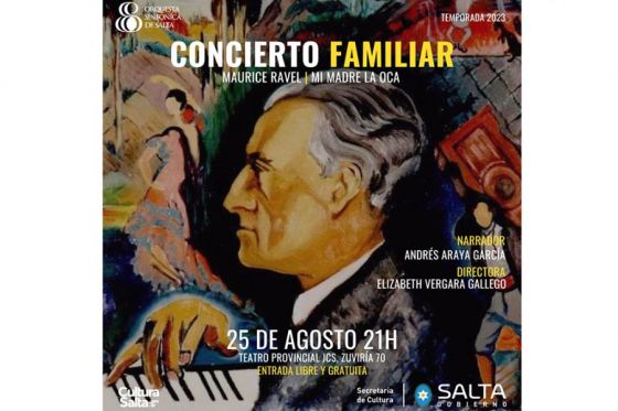 Maurice Ravel en la audición didáctica para todo público de la Orquesta Sinfónica de Salta