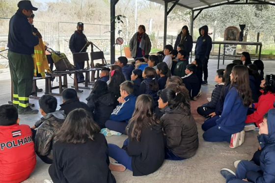 Estudiantes primarios participaron de una jornada de prevención de incendios forestales