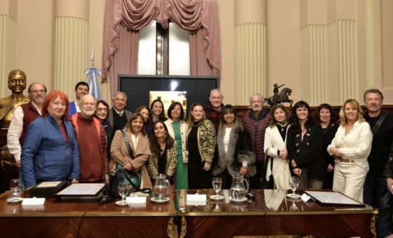 Otilia Carrique y Patricia Godoy presentaron el libro “Utopías Gráficas” en el Senado de la Nación