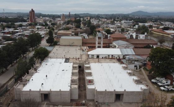 Continúan las obras de la 2° etapa de ampliación del hospital de Rosario de la Frontera