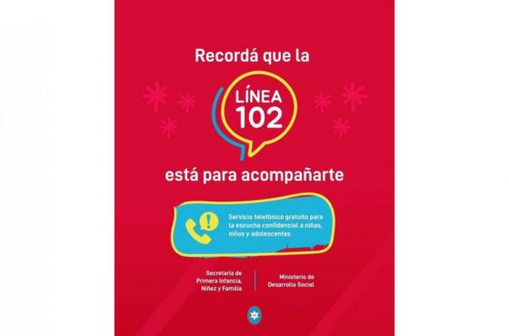 Línea 102 es un Servicio de Apoyo para Niñas, Niños y Adolescentes